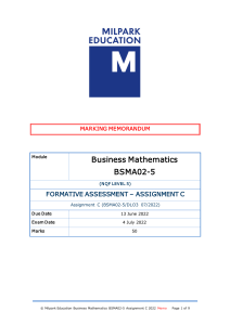 Business Mathematics