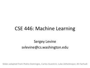 Machine Learning introduction