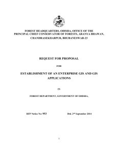 RFP Enterprise GIS RFP Vetted on 20th Aug 2014