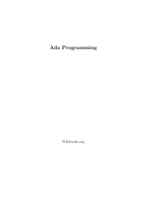 Ada Programming wikibook