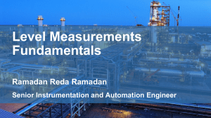 Level Measurements - Ramadan EHS