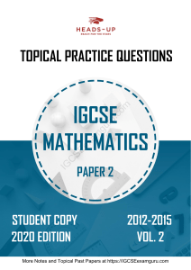 IGCSE Topical Past Papers Math P2 (1)