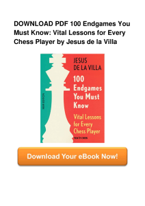 100 Endgames You Must Know Vital Lessons