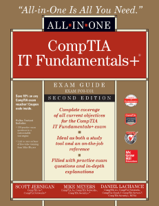 IT Pro - York University. Skillsoft Books - York University. Jernigan Scott Lachance Dan Meyers Mike - CompTIA IT Fundamentals All-in-One Exam Guide Exam FC0-U61-McGraw-Hill Education McGraw-Hil