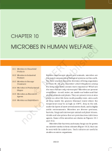 Microbes in human welfare NCERT