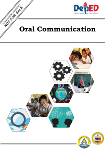 Oral Communication - Q1 - M1 Definition and Process