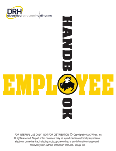Buffalo Wild Wings Employee Handbook (2014)