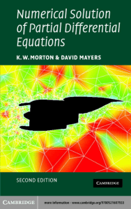K. W. Morton, D. F. Mayers - Numerical solution of partial differential equations (2005, Cambridge University Press) - libgen.lc