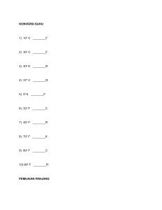 FISIKA SUHU DAN PEMUAIAN
