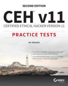 CEH™ v11 Certified Ethical Hacker v11 Practice Tests