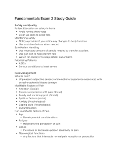 Fundamentals Exam 2 Study Guide