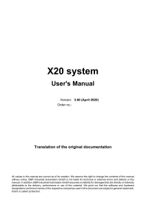X20 System-ENG V3.60