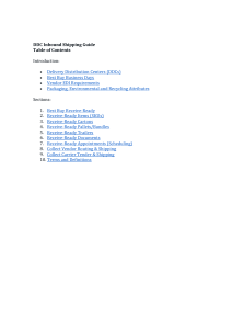 DDC Inbound Shipping Guide