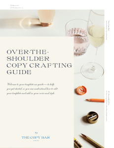 Over the Shoulder Copy Crafting™ Guide 
