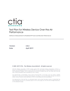 CTIA OTA Test Plan 3 8 2