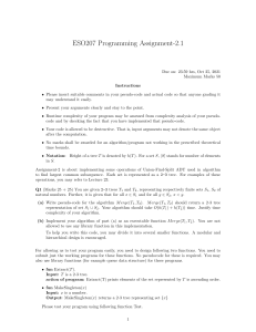 Programming Assignment 2 1