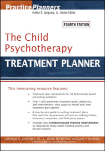 Child Psychotherapy Treatment Planner, 4th Edition