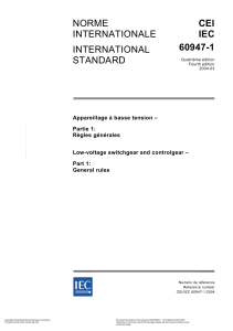 IEC 60947-1-2004 Low-voltage switchgear and controlgear - General rules