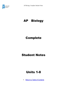 AP Biology Combined Notes 2021