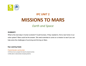 Mission to Mars Unit Plan