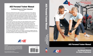 ACE Personal Training Manual