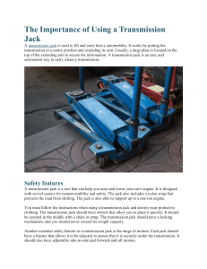 The Importance of Using a Transmission Jack