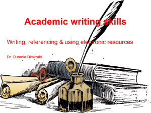 Academic writing ODimitraki