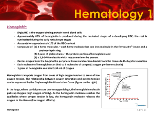 [Lesson 7] Hemoglobin