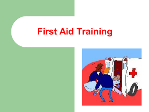 First Aid training 