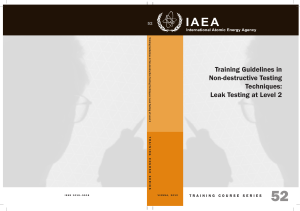 Leak Testing Training Guidelines Level 2