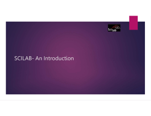 Scilab Introduction