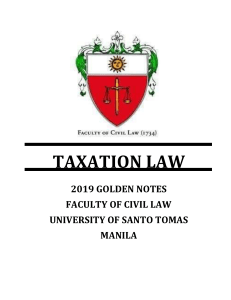 Golden Notes - Tax