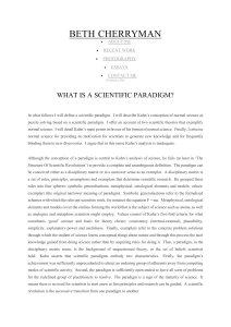 what is scientific paradigm