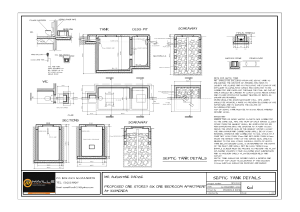 Septic Tank System Details: Engineering Drawing