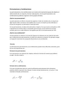 Permutaciones y Combinaciones (1)