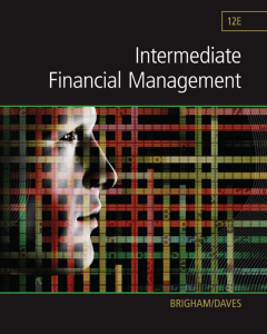 01. Intermediate Financial Management 12E 12th Edition Brigham Daves isbn 9781305718296