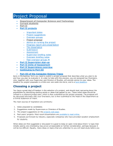 University of Cambridge - Guideline for Project Proposal