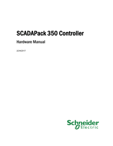 SCADAPack 350 Hardware Manual