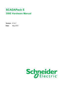 SCADAPack 350E Hardware Manual
