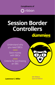 DG Session Border Controllers for Dummies