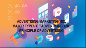 Advertising Marketing Mix & Types Presentation