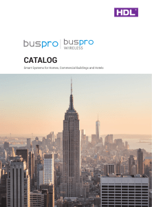 HDL Buspro & Buspro Wireless Catalogue
