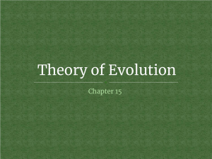 Copy of Theory of Evolution