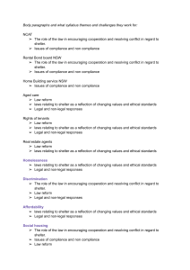 Housing Law & Social Issues Document