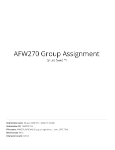 AFW270 Group Assignment