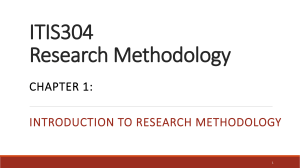 Research Methodology: Introduction & Types of Research