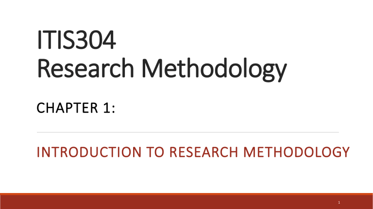 research methodology chapter 1 slideshare