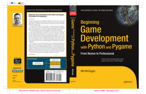 Beginning Game Development with Python and Pygame - From Novice to Professional (2007)
