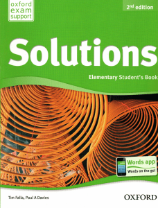 Oxford Solutions 2nd Edition Elementary