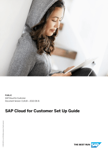 SAP Cloud for Customer Set Up Guide 